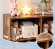 8-Cube Bookcase for Living Room with Raised Support Legs Storage Shelf Organizer Modern Simple Home Library Display Rack