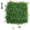 Artificial Plant Wall, 12PCS 20 x 20 in Artificial Boxwood Panels, Sun Protection Greenery Backdrop Privacy Hedge Fence, Fake Grass Screen for Wedding
