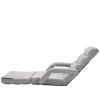 Floor Chair, Floor Gaming Chair with 5 Adjustable Position and Back Support, Folding Sofa Chair with Armrest for Adults