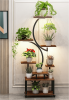 Plant Stand with Grow Lights, 8 Tiered Indoor Plant Shelf, 61" Tall Plant Stand for Indoor Plants Multiple, Metal Plant Flower Holder Stand