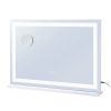 Large Vanity Mirror with Lights, Three Color Lighting Modes, Lighted Makeup LED Mirror,5X Magnification,USB Port,Smart Touch Control