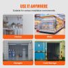 Clear PVC Strip Curtain, 96 in Height x 48 in Width x 0.08 in Thickness, 8 PCS Walk in Freezer Cooler Curtain Strips