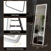 71"x26" LED Full Length Mirror with Aluminum Frame and Polished Glass for Bedroom