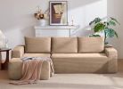 96.9" Cloud Sectional Couch with L-Shape Chaise,Modern Modular Sofa with Deep Seat, Upholstered Couches for Living Room Bedroom,No Assembly Required