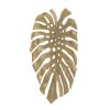 18.9x13.4x1.4" Gold Monstera Leaf Wall DÃ©cor