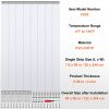 Clear PVC Strip Curtain, 96 in Height x 48 in Width x 0.08 in Thickness, 8 PCS Walk in Freezer Cooler Curtain Strips