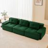117" Modern Modular Sectional Sofa for Living Room, Corduroy Fabric,Oversized 3-Seater Couch with Deep Seat, Pearl-like piping, Tufted Design