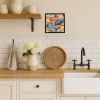 Sand Dollars Framed Metal Print Bathroom, Kitchen, Office, Home Decor Wall Art Ready to Hang, Square, 8X8