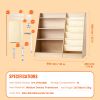 4-Tier Kids Wooden Bookshelf, Six-Layer Sling Bookcase, Baby Storage Book Rack, Book Toy Organizer Cabinet, for Kids Room, Playroom, Kindergarten