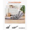 Floor Chair, Floor Gaming Chair with 5 Adjustable Position and Back Support, Folding Sofa Chair with Armrest for Adults