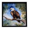Eagle Framed Metal Print Bathroom, Kitchen, Office, Home Decor Wall Art Ready to Hang, Square, 8X8